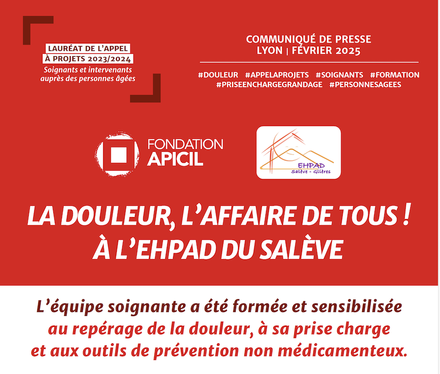 LA DOULEUR, L?AFFAIRE DE TOUS !  L?EHPAD DU SALVE