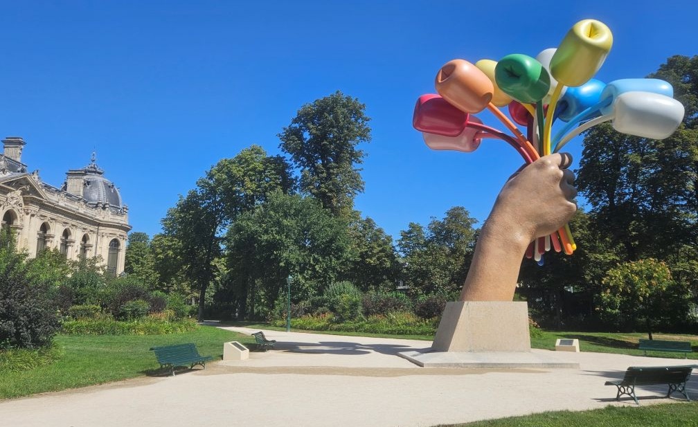 visite des jardins des Champs-Elysées :