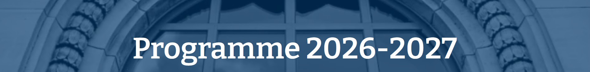 Programme des séminaires 2026-2027