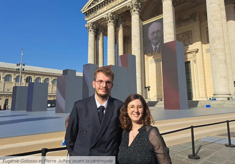 Photographie d'Eugénie Galasso et Pierre Julhes