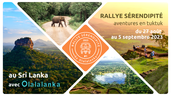 Rallye Serendipite aventures en tuktuk au Sri Lanka par Olalalanka agence de voyage receptive 2023 aout septembre